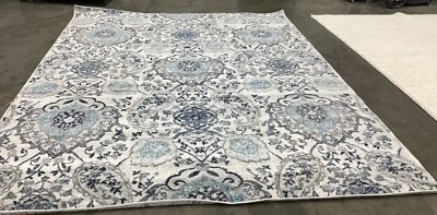 CREAM / LIGHT GREY 8'-0" x 10'-0" Flaw in Rug Reduced Price 1172677712 MAD600C-8 - Image 1 of 4