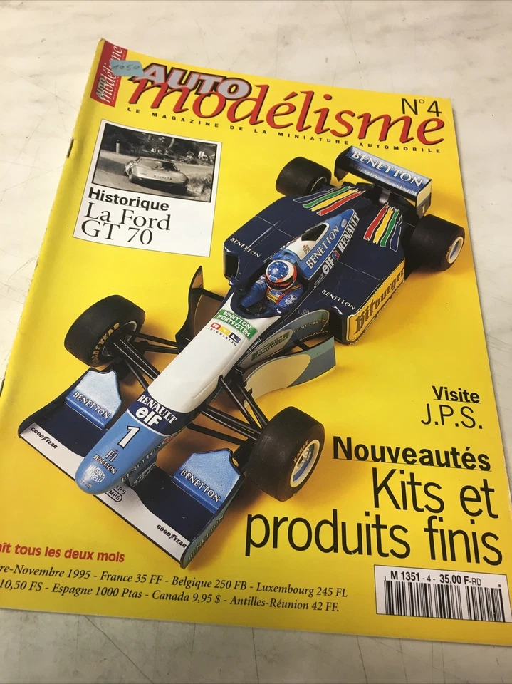 Auto Modellismo N.4 1995 Ford GT70 Jps Ferrari F50 250 Lwb Citroën DS19 1959. - Immagine 1 di 4