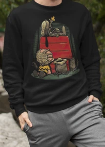 AlienSnoopy Sweatshirt 18000 Crewneck Long Sleeves Unisex perfect for gift - Picture 1 of 6