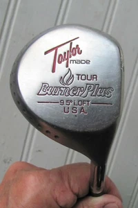 TaylorMade Burner Plus Driver Tour Wood 9.5* Steel Gold Dynamic Reg Flex RH 44” - Picture 1 of 8