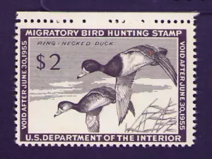 Scott #RW21 U.S. Duck Hunting Permit Federal Mint Hinged - Picture 1 of 2