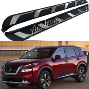 2PCS Running Boards Side Steps Fits Nissan X-trail/ Rogue 2021-2024 Fixed Pedals - Picture 1 of 9