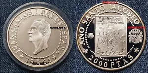 AÑO SANTO JACOBEO. 2000 PESETAS PLATA AÑO 1993 PEREGRINOS ALEMANES. 27 gr. 40 mm - Picture 1 of 6