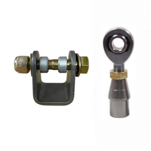 Weld-On Clevis Mount Hardware 1/2 Male LH Chromoly Rod End .065 Bung & Jam Nut - Picture 1 of 4