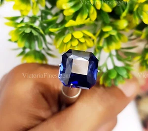 Piedras preciosas sueltas certificadas 9,85 quilates zafiro azul natural forma cuadrada - Imagen 1 de 8