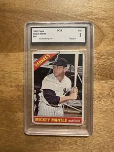 1966 Topps - Mickey Mantle #50 SCA 1 - Imagen 1 de 2