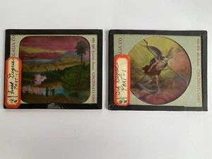 Antique Odd Fellows Glass Lantern Slides 2nd Degree & 3rd Degree Part 1 - Picture 1 of 10