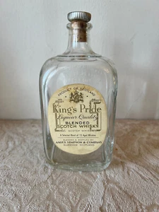 Vintage King's Pride Scotch Whiskey Empty Glass Bottle - Picture 1 of 5