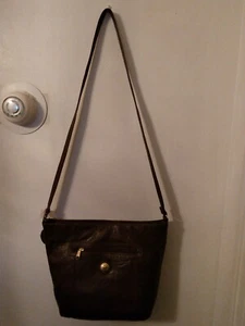 COPPER CREEK BROWN FAUX LEATHER SHOULDER BAG PURSE SATCHEL  - Picture 1 of 5