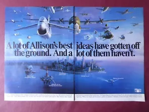 10/1984 PUB ALLISON GM DEFENSE ENGINES HELICOPTER TURBINES A-7 C-130 OH-58D  AD - Picture 1 of 1