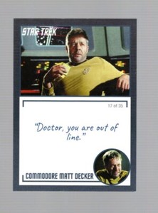 2020 STAR TREK TOS ARCHIVES & INSCRIPTIONS MATT DECKER #54 VARIATION #17 OF 35
