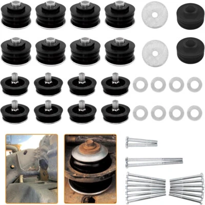 KF04058BK Body Cab Mount Bushings Kit for 1999-2007 Ford F250 F350 Super Duty - Image 1 of 4