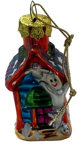 Spukhaus Halloween Christbaum Glasschmuck Geist Vintage - Bild 1 von 12