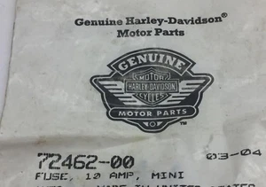 QTY 3 NUEVO FABRICANTE DE EQUIPOS ORIGINALES HARLEY DAVIDSON HD FUSE, 10 AMPERIOS, MINI 72462-00 - Imagen 1 de 1