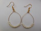 Fresh Water Pearls Earrings Pearls Hoop Ring Earring Gemstone Pearls Ear Jewelry