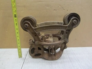 VTG ANTIQUE LOUDEN Jr SWIVEL HAY CARRIER BARN TROLLEY FARM PULLEY UNLOADER 1803 - Picture 1 of 15
