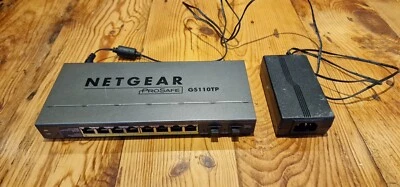NETGEAR 10-Port PoE Gigabit Ethernet Smart Switch (GS110TP) - Managed, with 8 x  - Image 1 of 3