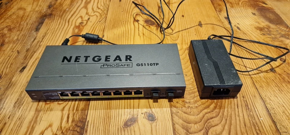 NETGEAR 10-Port PoE Gigabit Ethernet Smart Switch (GS110TP) - Managed, with 8 x  - Image 1 of 3