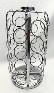 Keurig K-Cup 36 Coffee Tea Pod Chrome Spinning Round Carousel Countertop Holder - Picture 1 of 7
