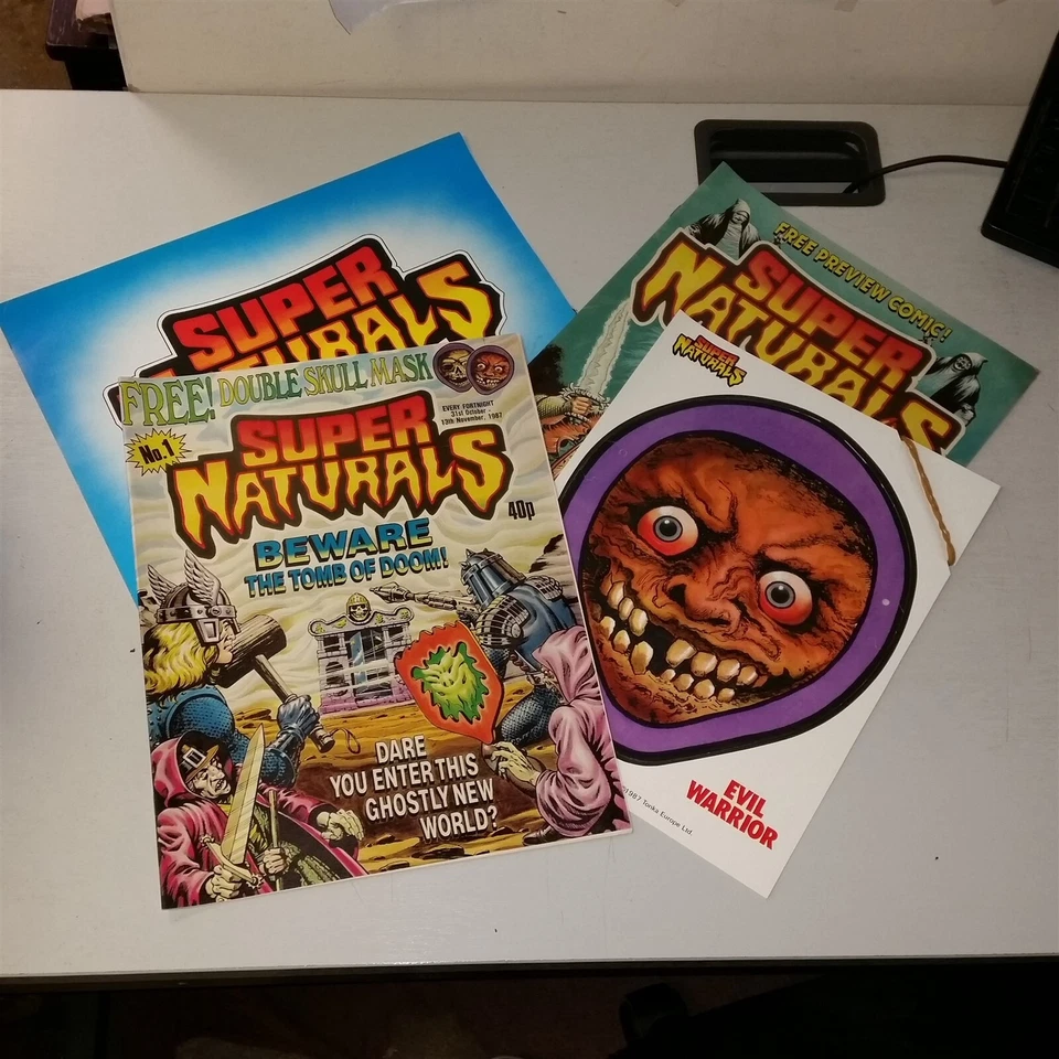 SUPER NATURALS #1 31ST OCTOBER-13TH NOVEMBER 1987 W/ FREE GIFTS BRITISH COMIC - Image 1 of 1