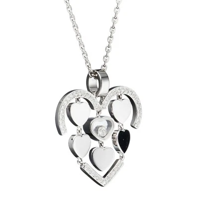 Chopard Amore Herzen Weißgold Diamant Halskette 79/7219-1002 Brandneu!! - Bild 1 von 4