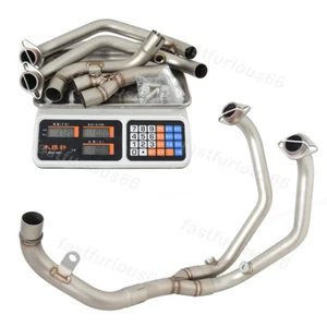 For Voge 350AC 2023 Exhaust Tips Header Pipe Slip on Connect Original  Mufflers - Picture 1 of 7