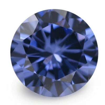 Tanzanite Cubic Zirconia  5mm 6mm & 8mm  Round  Loose Stones  Very Best Quality  - Image 1 of 2