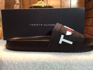 Womens Tommy Hilfiger Dayan Slide Sandals Black color Size 10M  New! - Picture 1 of 2