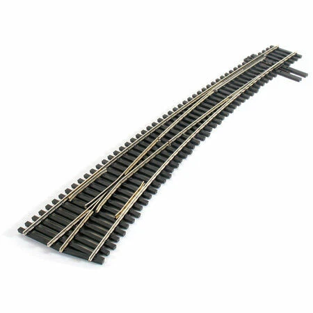 Peco SL-8377 HO-Scale Code 83 #7 Left-Hand Curved Turnout Insulfrog - Image 1 of 1