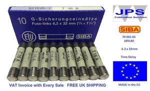 SIBA 7006565 16A 500V Fuse Antisurge T16A 189140 Series JPSF061 Pack of 1/5/10 z - Picture 1 of 9