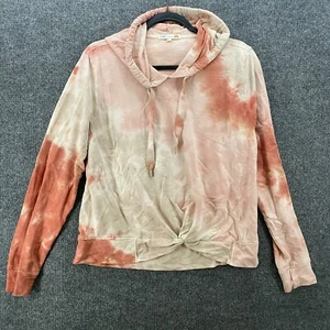 C&C California Tie Dye Sweater Womens Size M Cropped Long Sleeve Hooded Hoodie - Picture 1 of 10
