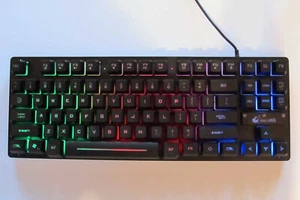 Ziyou Lang Rainbow LED 87 Key Keyboard K16 - Picture 1 of 3