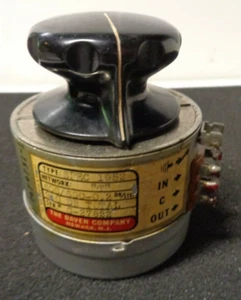 Atenuador de audio escalonado Daven tipo especificaciones 1952 red T y perilla ver especificaciones a continuación - Imagen 1 de 8