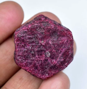 142.00 Ct Natural Mozambique Red Ruby Certified Specimen Faceted Rough - Picture 1 of 6