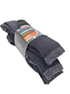 Dickies 3pr Steel Toe Black Acrylic Blend Heavy Thermal Crew Socks SZ 6-12 NEW - Picture 1 of 5
