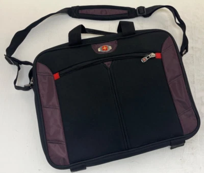 NUEVO Bolso para portátil Wenger 16" negro de negocios con asas y correa envío GRATIS Foto 1 de 4