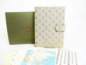 Auth LOUIS VUITTON Monogram Mini Khaki Canvas Document Holders Agenda PM #7294 - Picture 1 of 12