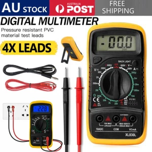 Digital LCD Multimeter Electrical Meter AC/DC Voltmeter Current OHM Multi Tester - Picture 1 of 19