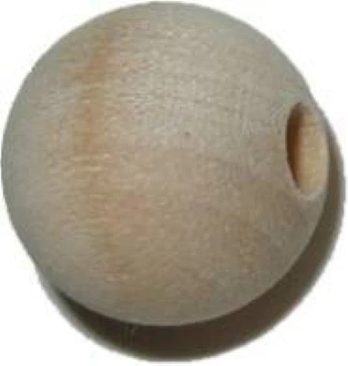 ROUND BEADS - Maple - 5/8"diameter (12) - wicker, cane spline, reed chair - Image 1 of 1