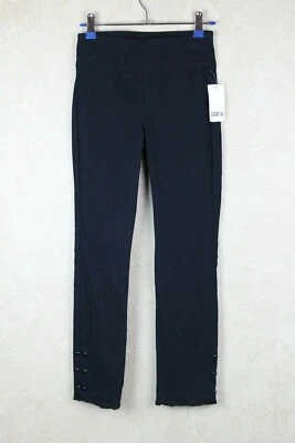 Leggings casuais elásticas femininas Bar III tamanho XS punhos de corte preto profundo nova com etiquetas B12C2 - Imagem 1 de 4