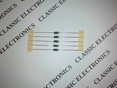 Lot of 5 Bourns(Miller) 22uH 285 mA RF Choke Conformal Coated Axial 78F220J - Image 1 of 4
