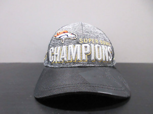 Denver Broncos Hat Cap Strap Back Gray Gold Super Bowl Football New Era Mens