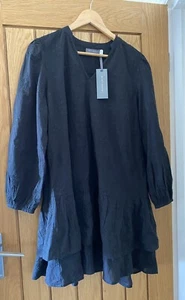Mint Velvet Black Embroidered Mini Summer Dress. Medium. Sold Out. Next rrp £109 - Picture 1 of 10