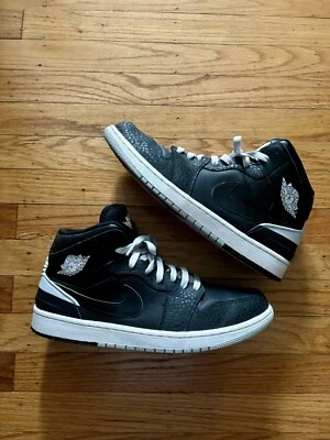 Nike Air Jordan 1 Retro 86 Platino Puro Talla 10.5 Para hombres 644490-010 Negro Raro Foto 1 de 4