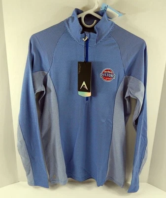 2016-17 Ladies Detroit Pistons Blue Cabanas Quarter Zip Shirt Antigua NWT M 1 - Image 1 of 4