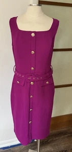 Neu mit Etikett Grace Karin Kleid Größe Medium Arbeit Cocktail Hochzeit fuchsia goldene Knöpfe - Bild 1 von 5