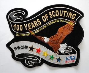 Boy Scouts of America 100 Years of Scouting 1910-2010 Jacket Patch - Picture 1 of 1