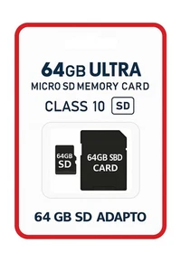 Memory Card Ultra Micro SD 64GB Class 10 SDHC SDHC SDXC Memory Card With Adapter - Picture 1 of 2