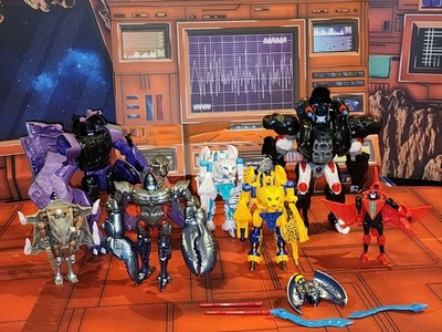 Transformers Beast Wars Retro Reissue Lot Of 7 Complete Cheetor Tigatron Primal - Image 1 of 4