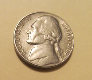1964 No Mint Mark Jefferson US Nickel - Bild 1 von 2